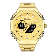 JAM TANGAN PRIA MEWAH GOLD - BELLEDA B-9950
