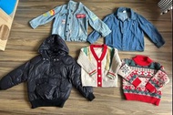 童裝牛仔外套、針織衫、羽絨外套