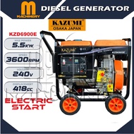 M.Machinery KAZUMI JAPAN KZD6900E Diesel Generator 5500W (Electric Start)