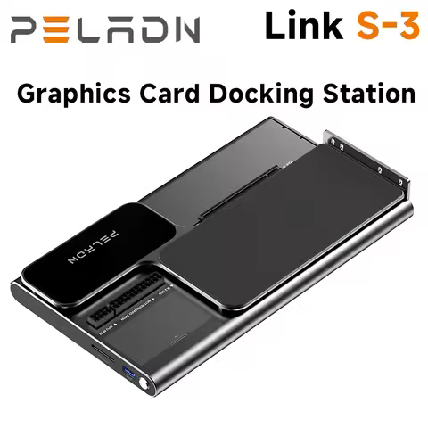 PELADN Link S-3 Dual Thunderbolt 5 GPU Graphics Card Docking Station OCulink PCIe x16 Slot 2.5G RJ45
