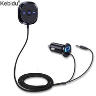 【Great Selection】 Wireless Bluetooth Music 3.5mm Aux Car Kit Adapter Handsfree Bluetooth Car Kit With Usb Charger For Smartphone