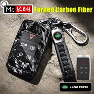 [Mr.Key] Forged Carbon Fiber Key Cover For Land Rover Range Rover Evoque Velar Discovery Defender