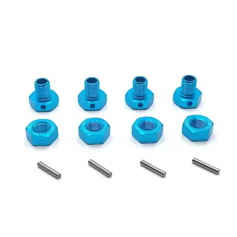 Metal Modification Steering Assembly EA1011A,Metal 17Mm Wheel Hex Coupler Nut EA1015 for 1/10 J3 RC 