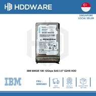 IBM 600GB 15K 12Gbps SAS 3.5" G2HS HDD // 00WG680 // 00WG681 // 00WG684