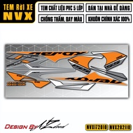 Tem Rời Aerox Dán Xe NVX 125-155 | NVX10 | Cho Xe Màu Trắng Đen Đỏ Xanh...Decal Chế Cao Cấp Chống Nư