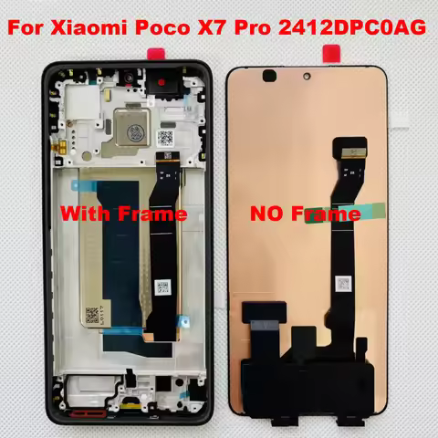 6.67'Amoled Original 120Hz For Xiaomi Poco X7 5G 24095PCADG/ X7 Pro 5G LCD 2412DPC0AG 2412DPC0AI Dis