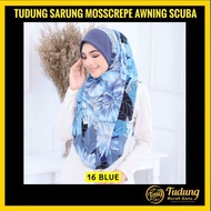 #2 Tudung sarung mosscrepe bercorak printed awning scuba alina tudung ironless tudung labuh muslimah