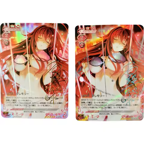 NEW ANIME COLLECTION CARD High School DxD HERO Rias Gremory Signature Card Refractive Color Rainbow 