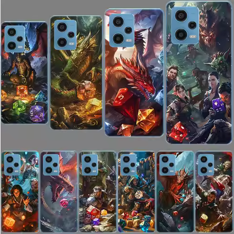 Game D-Dungeons D-Dragons D-DND Phone Case For Redmi Note 13 12 14 15 Pro Plus 13R 11 11T 11E 11S 10