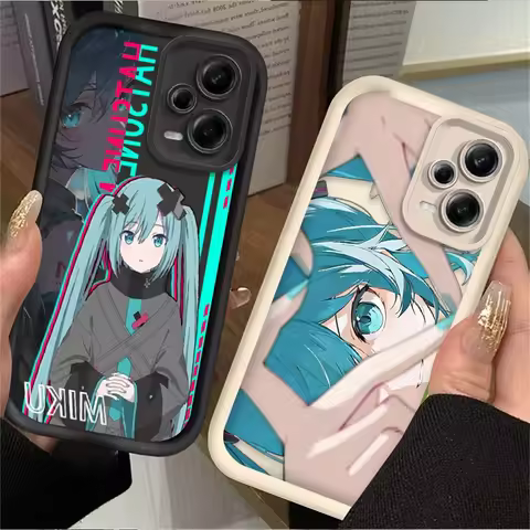 H-Hatsunes Love Heart M-Miku Case For Xiaomi Redmi Note 13 14 12 11 Pro Plus 5G 14S 12S 11S 10S 10 9