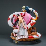 One Piece GK Snake Princess Empress Boya Hancock Shichibukai Lying Posture Statue Figure Model Ornaments