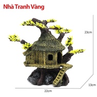 Mô hình Ô Tô Tiểu Cảnh - Xác Máy Bay - Xác Tàu Thuyền Đắm - Nhà Tranh Vàng - Thùng Gỗ Mục Trang Trí