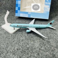 AIR CANADA AIR PLANE DISPLAY MODEL WITH WHEELS 1/400 SCALE BEAUTIFUL STANDARD 20CM