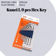 9 PIECES HEX KEY NS - 5001