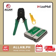 ❍┋❁Allan Network Crimping Tool and Network Lan Cable Tester / Lan Tester with battery/ Insulated Wir