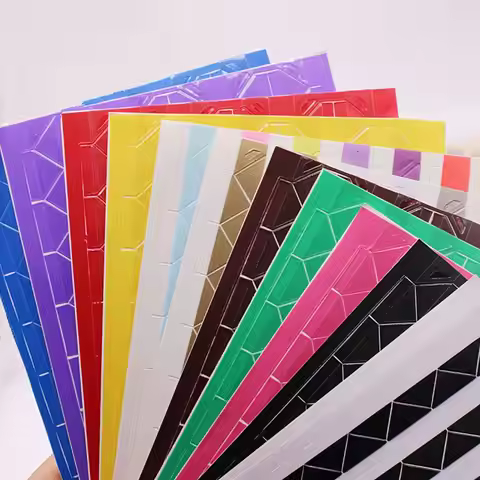 10 Sheets DIY Colorful Photo Corner Scrapbook Paper Photo Albums Frame Picture Decoration PVC Sticke