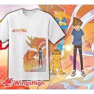 Digimon Adventure Last Evolution Kizuna Limited Edition  Printing Tshirt Short Sleeve Agumon Bond of