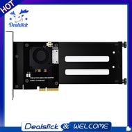 PCIe 5.0 Gen5 X4 to EDSFF E1.S/E3.S SSD Adapter Card, PCI-E 5.0 4X to U.2 U.3 Hard Drives Adapter wi