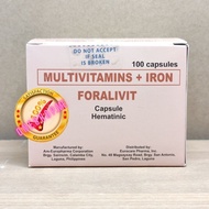 Foralivit Multivitamins + Iron 100 Capsules