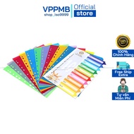 Dividing plastic files, dividing paper files, pagination documents of 10-12 colors (1 set)