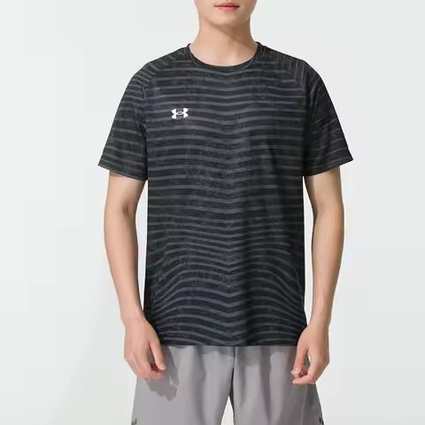 Underarmour Men's Short-Sleeved Training Breathable Fitness Sportswear Round Neck Casual Jersey Quic