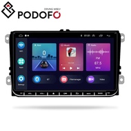 (EU/UK Stock) Podofo 2+64G 9" Android Car Radio Autoradio Carplay Android Auto GPS Wifi FM RDS For VW/Passat/Golf/MK5/MK