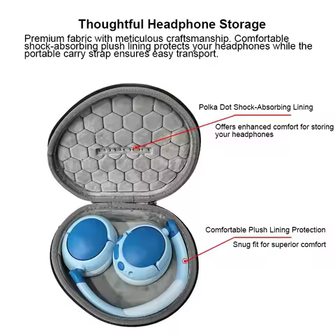 Headphone Headset Case storage bag for JBL JR470NC Bluetooth-compatible Headphones, for JBL JR470NC