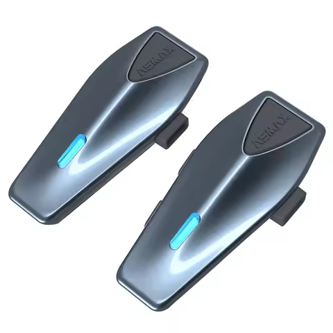 ASMAX Blue S1 Motorcycle Intercom Helmet Mesh Group Communication, Voice Control Bluetooth Headset f
