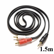 1 to 2 speaker cable from 3.5mm to AV 2 RCA Audio 1m5