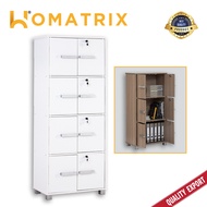 HOMATRIX Storage Cabinet Locker Organizer Cupboard Lockable Storage Rak Simpanan Berkunci Kabinet Ru