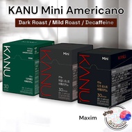 Kanu Americano 1ea per 0.9g / 1Box 30T Kanu Coffee Decaffeinated Americano Mini Maxim Coffee