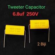 2 biji 6.8uf 250v Tweeter Capacitor