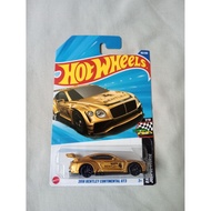 Hotwheels Regular 2018 Bentley Continental GT3 Gold