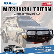 Mitsubishi Triton Front Bull Bar Pajero 2005-2017 Bumper Besi 4X4 Heavy Duty Steel MCC Technical Bar