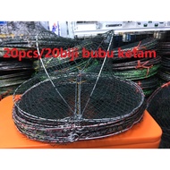20 Pcs BUBU KETAM BENTO KETAM,DIGUNA UNTUK TANGKAP KETAM NIPAH DAN LAUT High quality（ Lubang besar p