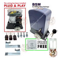 BSM SEL2000 ( FULL SET without GEAR RACK)  AC SLIDING TYPE AUTO GATE SYSTEM (1500KG) - AC 230V 433Mh