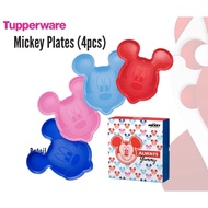 Tupperware Mickey Mouse Plate Gift Set with Box Pinggan Kartun Cute