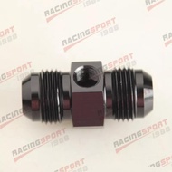 10AN AN-10 To 10AN AN10 Fuel Pressure Gauge Fitting Adapter 1/8" NPT Black/blue
