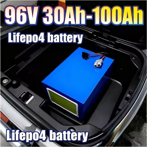 High Capacity Lithium-Ion Battery with BMS 30Ah 40Ah 50Ah 80Ah 96V 100Ah for 5000W Motor Compatible 