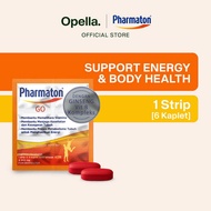 Pharmaton COD GO 6 Capsules - Multivitamin Increases Energy and Endurance Anti-Inflammatory And
