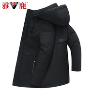 ☾Yalu dad jaket empuk kapas musim sejuk jaket empuk lelaki pertengahan umur baru menebal jaket bersa