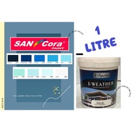 1LITER SANCORA I-WEATHER FOR EXTERIOR / WEATHER PAINT / CAT AIR LUAR