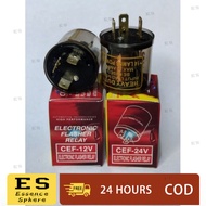 【24H Ship】UNIVERSAL ELECTRONIC FLASHER RELAY (3 TERMINAL) 12V / 24V