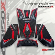 Tankpad CB150X tank pad cb 150x full set premium rubber cb150x accessories
