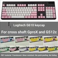 Suitable for Logitech g610 Keycap Dedicated pbt Keycap g512c gprox Translucent Anti-oiling Gaming