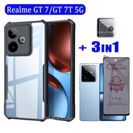 For Realme GT 7T 5G Shockproof Phone Case Realme GT 7 5G C75 C75X C73 C71 Anti-peeping Tempered Glas