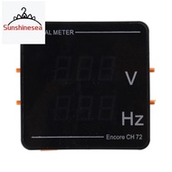 Upgraded Digital Voltmeter Frequency Panel Voltage HZ-Tester AC50-500V 10-99.9HZ Red-Digits Display