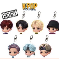 BTS BT21 Kpop Merch Acrylic Keychain Ring Keychains Photocard Box Photo Lomo Card
