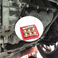 L&K(ขายดี)ชุดซ่อมเกลียว น๊อตน้ำมันเครื่อง 15x1.5 ( เกลียวเดิม 14x1.5 )，7 ชิ้นน้ำมันกระทะน้ำมันท่อระบ