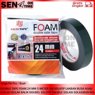 HIJAU GREEN FOAM TAPE DOUBLE TAPE FOAM 24 MM 5 METER 5M DOUBLE DOUBLE DOUBLE DOUBLE DOUBLE DOUBLE DO